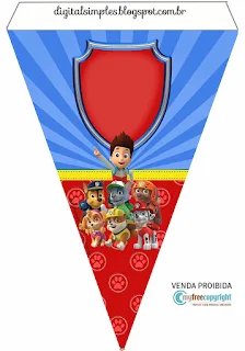 Paw Patrol Birthday Party Free Printable Banner.