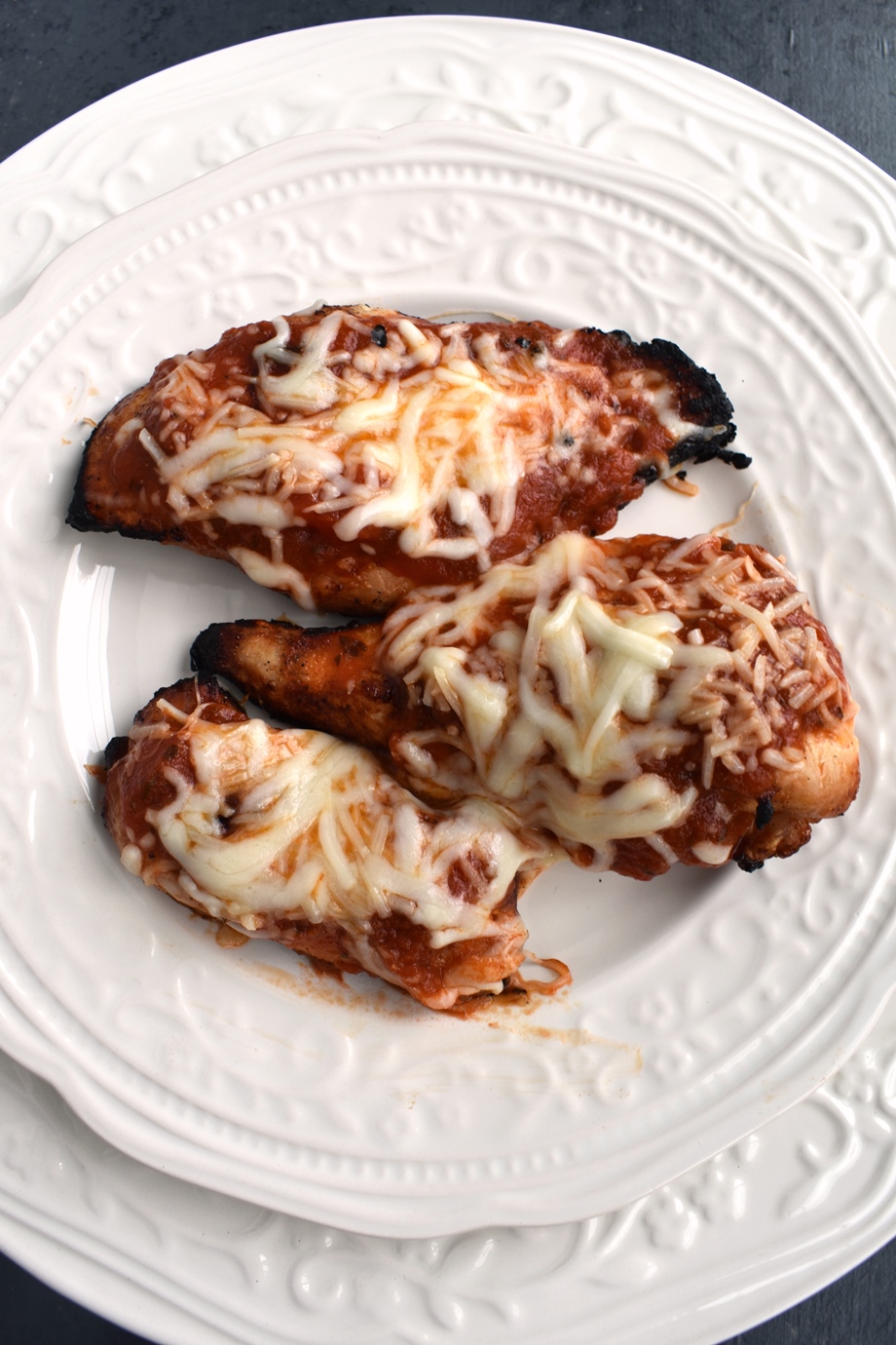 plate of Grilled Chicken Parmesan