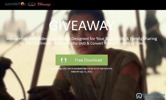 Offre promotionnelle : WonderFox DVD Video Converter gratuit ! (giveaway)