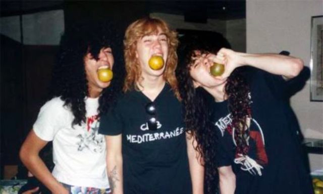 Fotografías de fans del Heavy Metal en los años 80