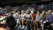 Duke Head Coach Joanne P. McAllie, Allison Vernerey, Elizabeth Williams, .