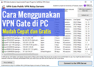 Cara Menggunakan VPN di PC dengan Aplikasi VPN Gate
