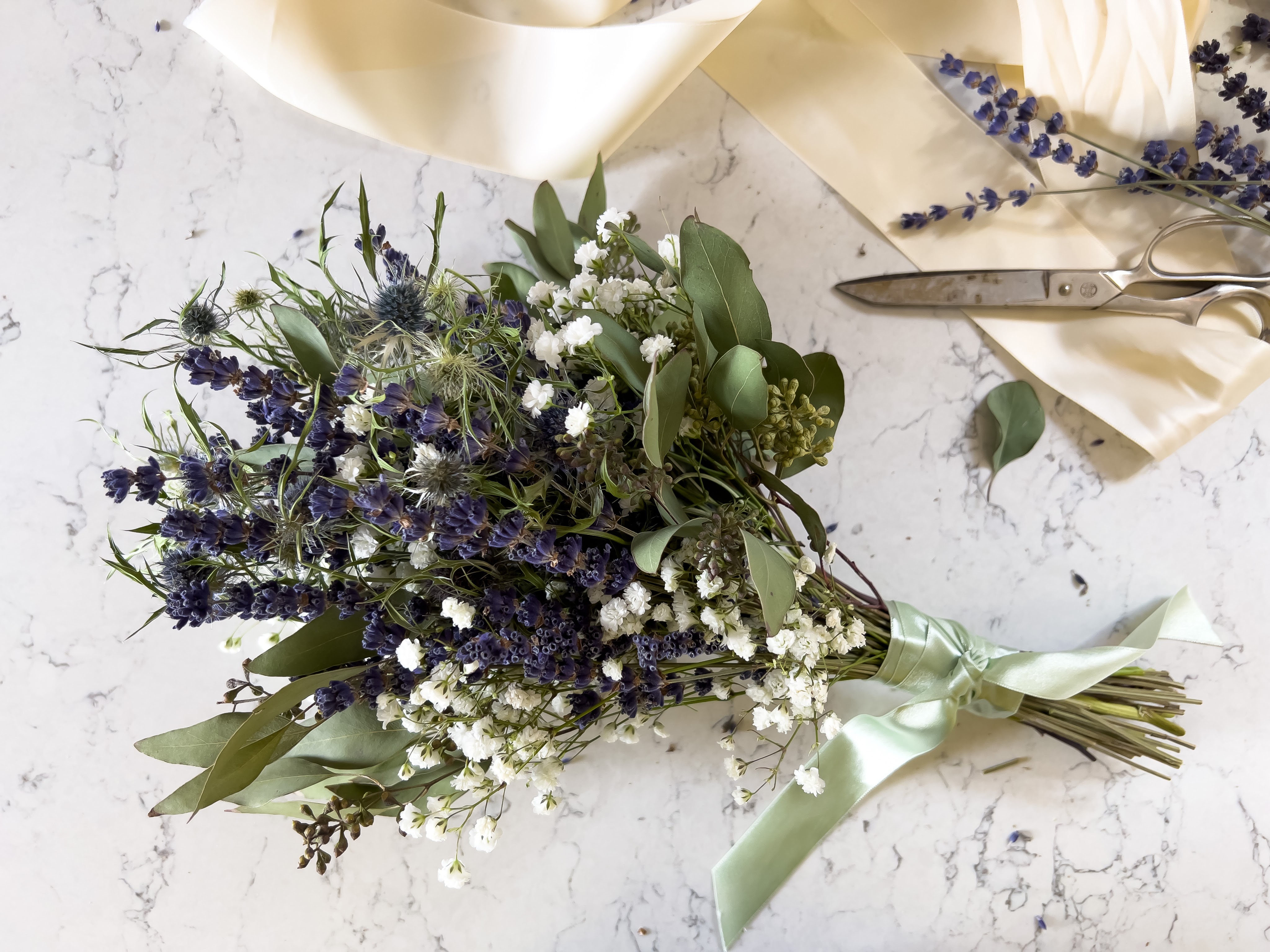 The Complete Lavender Experience™: How to make a dried flower bouquet with  lavender