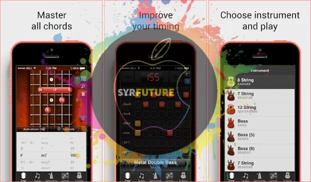 لقطة شاشة لتطبيق Steel Guitar iPhone و iPad