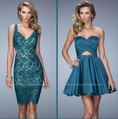 La Femme C-Green Prom Dress