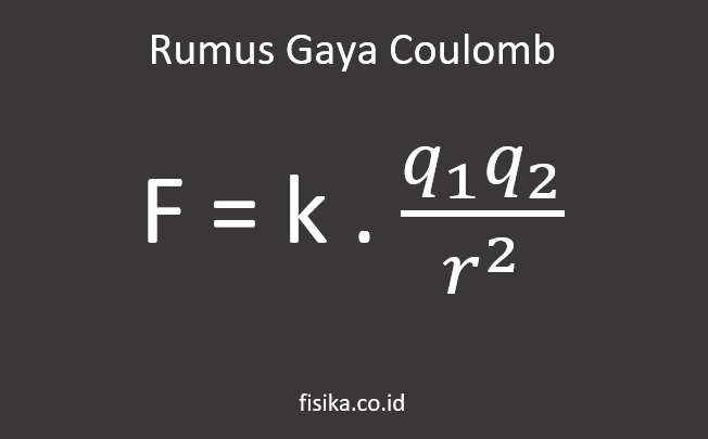 rumus gaya coulomb