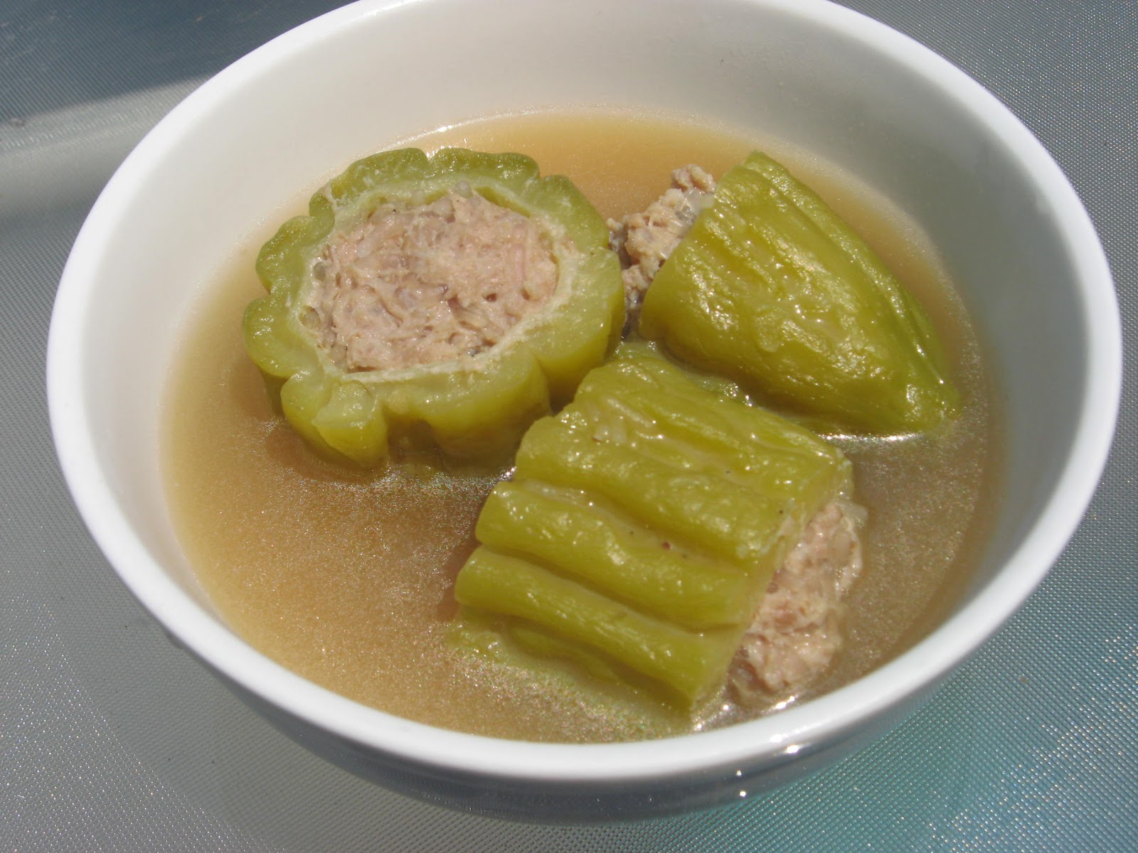 Modern Thai Food Stuffing Bitter Melon Soup