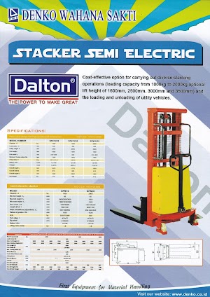 Hand Stacker Semi Electrik DALTON. PT.DENKO WAHANA SAKTI