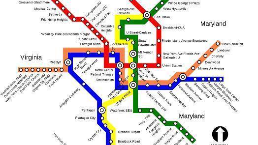 map of dc metro. place in DC this weekend