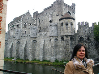 Castelos dos Condes em Ghent Bélgica