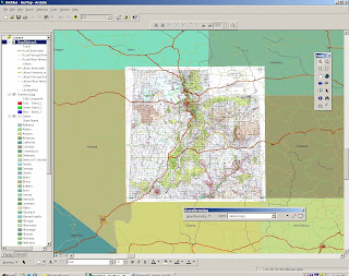 Georeferencing an image using ArcGIS