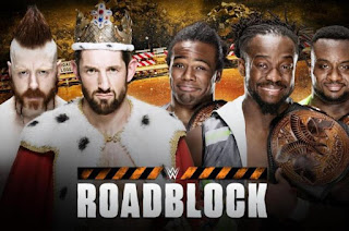 WWE RoadBlock 2016 Sheamus Barrett vs New Day Full Match Tag Team Championship