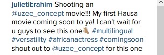 Incredible! Ghana Actress, Juliet Ibrahim Beats Nollywood Stars to Land Movie Role