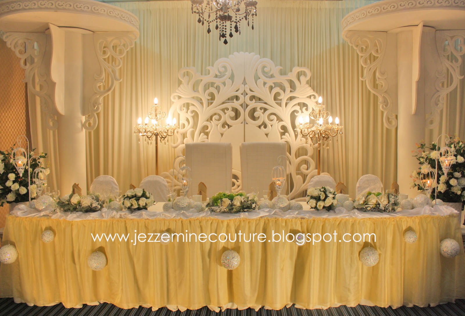 Jezzemine Couture Dekorasi Meja Makan  Pengantin 4