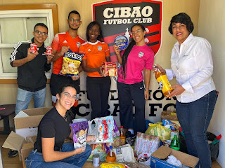 Cibao FC saca lado humano y entrega alimentos a familias vulnerables