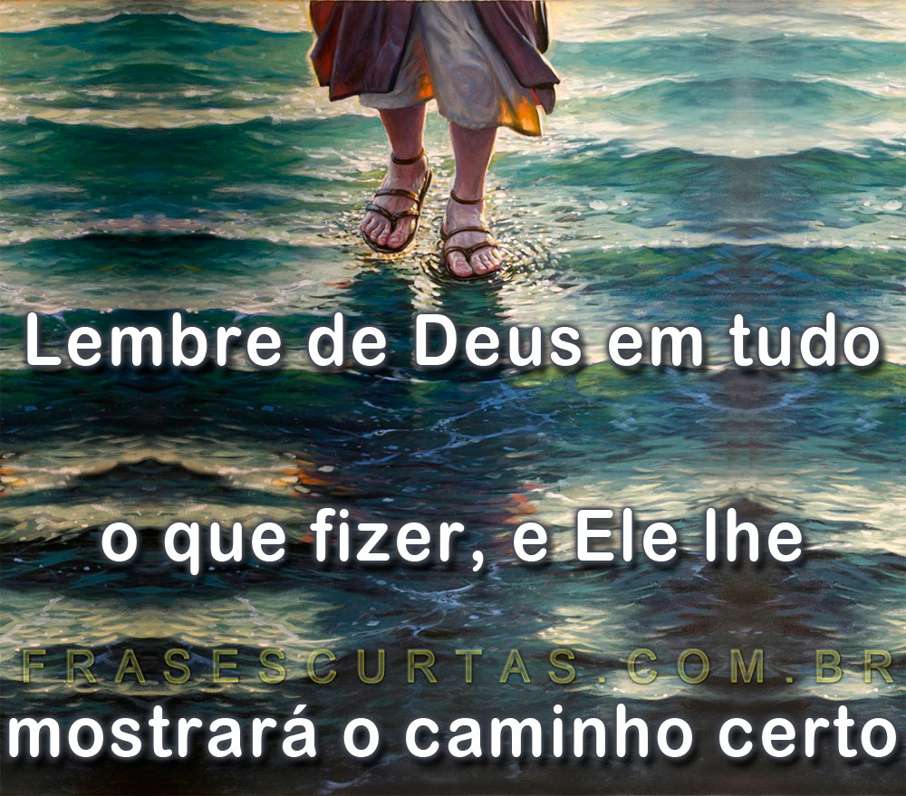 Jesus andando sobre a agua