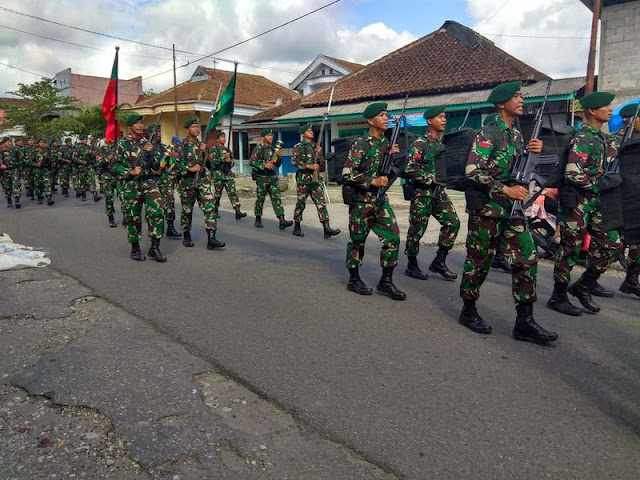 Yonif R 509 Kostrad Ikuti Lomba Peleton Beranting Yudha Wastu Pramuka Jaya TA 2018