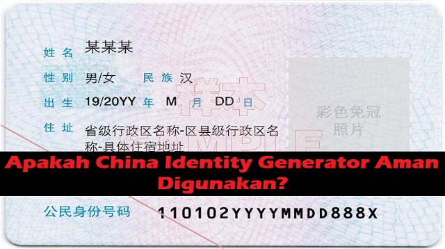 China Identity Generator