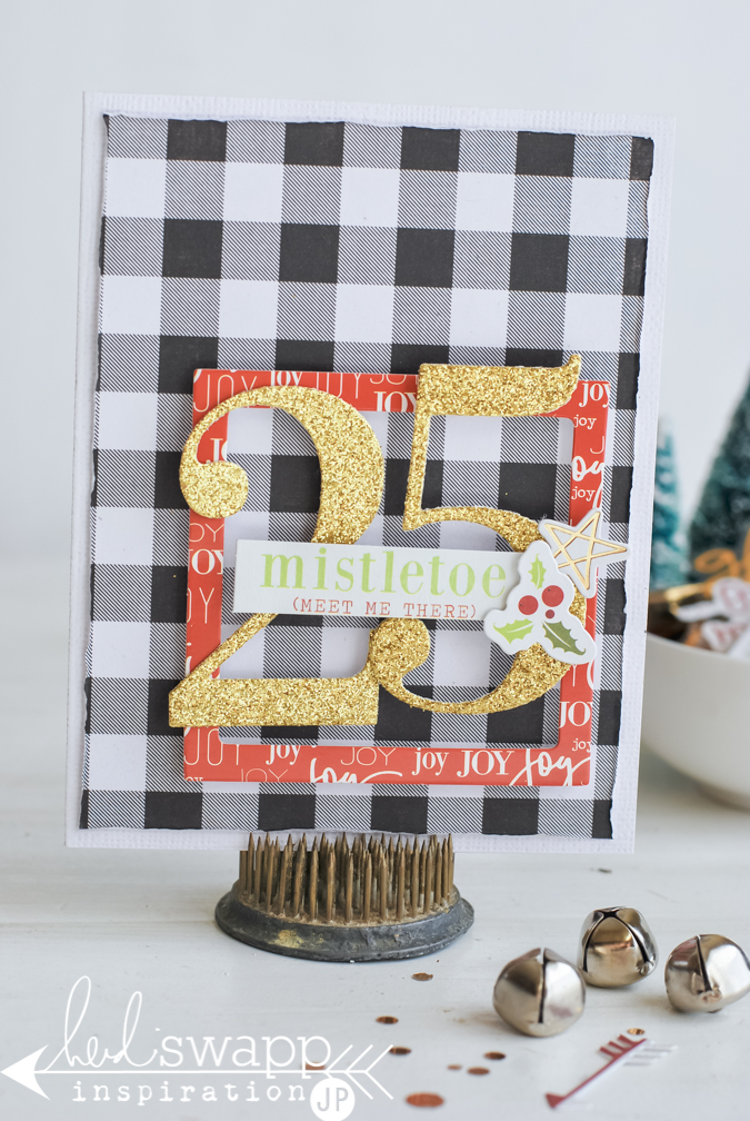 Oh What Fun Christmas Cards | 5 or less items to make fabulous Christmas Cards by @jamiepate for @heidiswapp