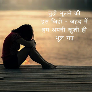 Hurt or sad Shayari Image in Hindi