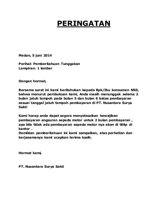 Contoh Surat Penagihan Pembayaran Barang - ContohSuratmu.com