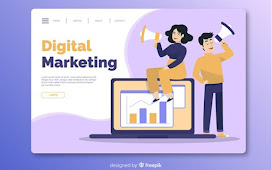 Flat Marketing Landing Page Template Free Vector