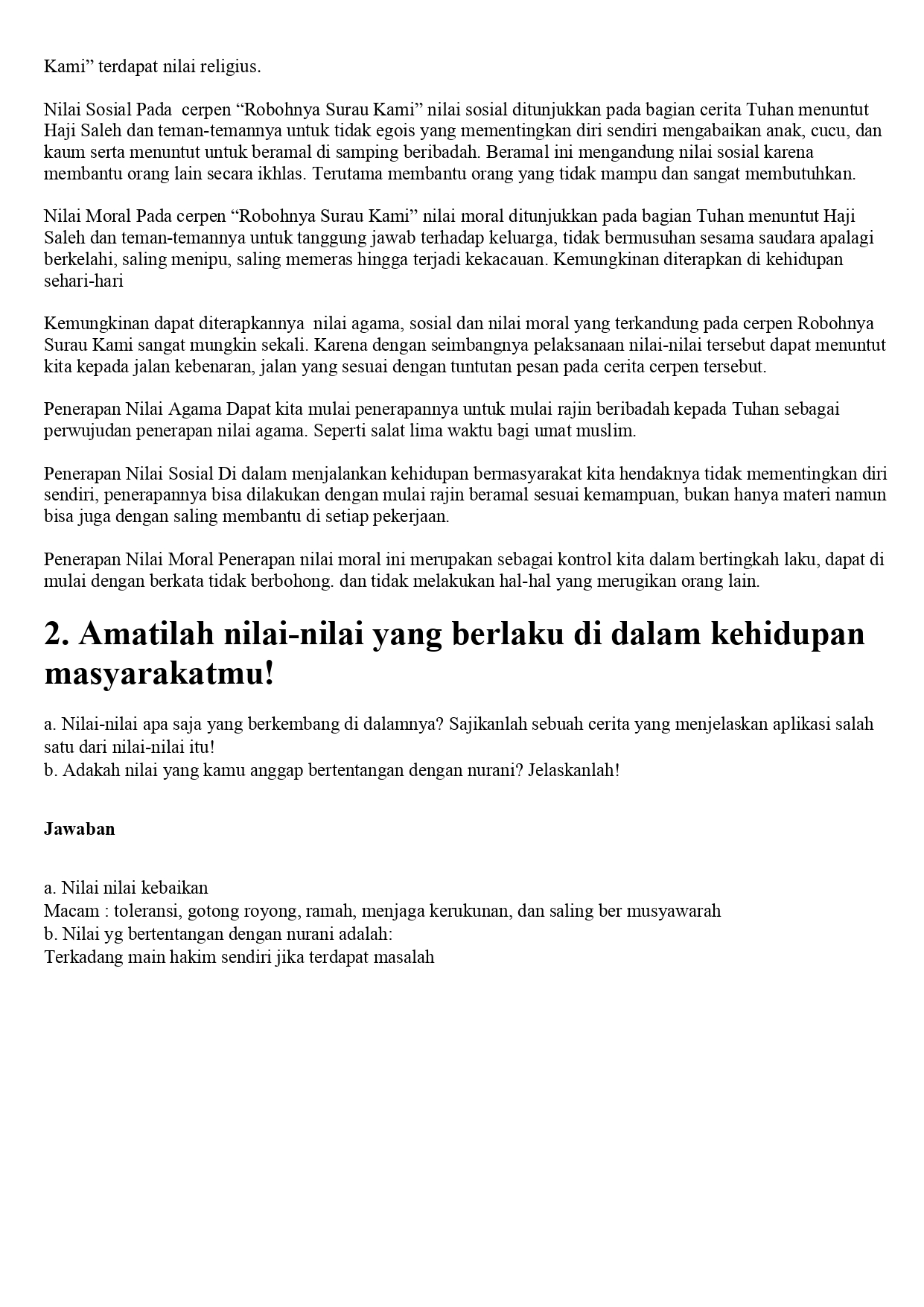 Kunci Jawaban Bahasa Indonesia Kelas 11 Tugas Halaman 110