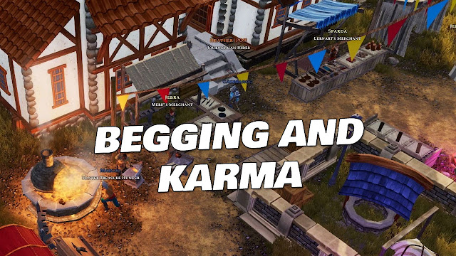 Begging and Karma! Earning GOLD! Legends of Ultima (Legends of Aria) Gameplay!