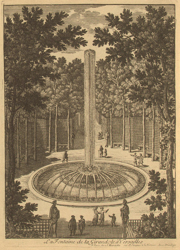 View of the 'Girandole' Fountain by Gabriel Perelle - Architecture, Landscape Art Prints from Hermitage Museum