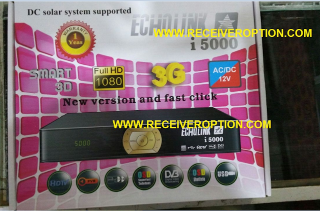 ECHOLINK I 5000 HD RECEIVER BISS KEY OPTION