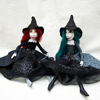 witch cloth art doll