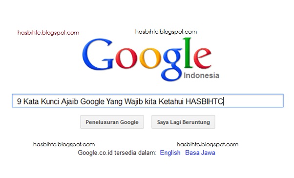 Kata Kunci Ajaib Google Yang Wajib kita Ketahui