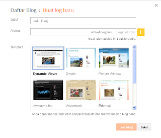 Cara Membuat Blog di Blogger Terbaru ( Tampilan Baru Blogger )