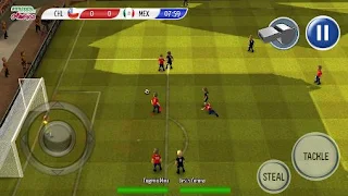 Screenshots of the Striker soccer: America 2015 for Android tablet, phone.