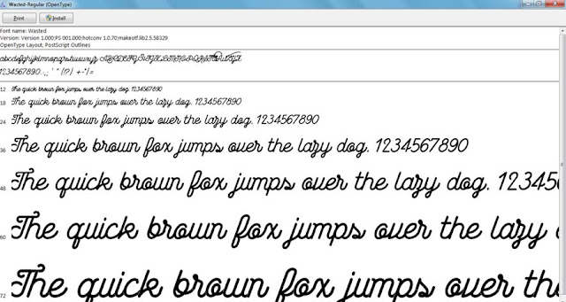 Wasted Script Font Free Download