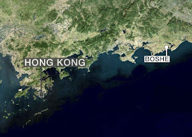 A central está perto de Hong Kong para escoar a droga para o exterior.