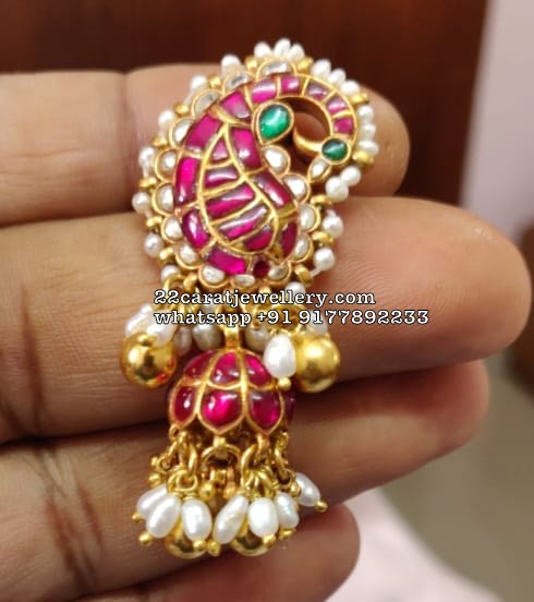 Silver Kundan Jhumkas Collection