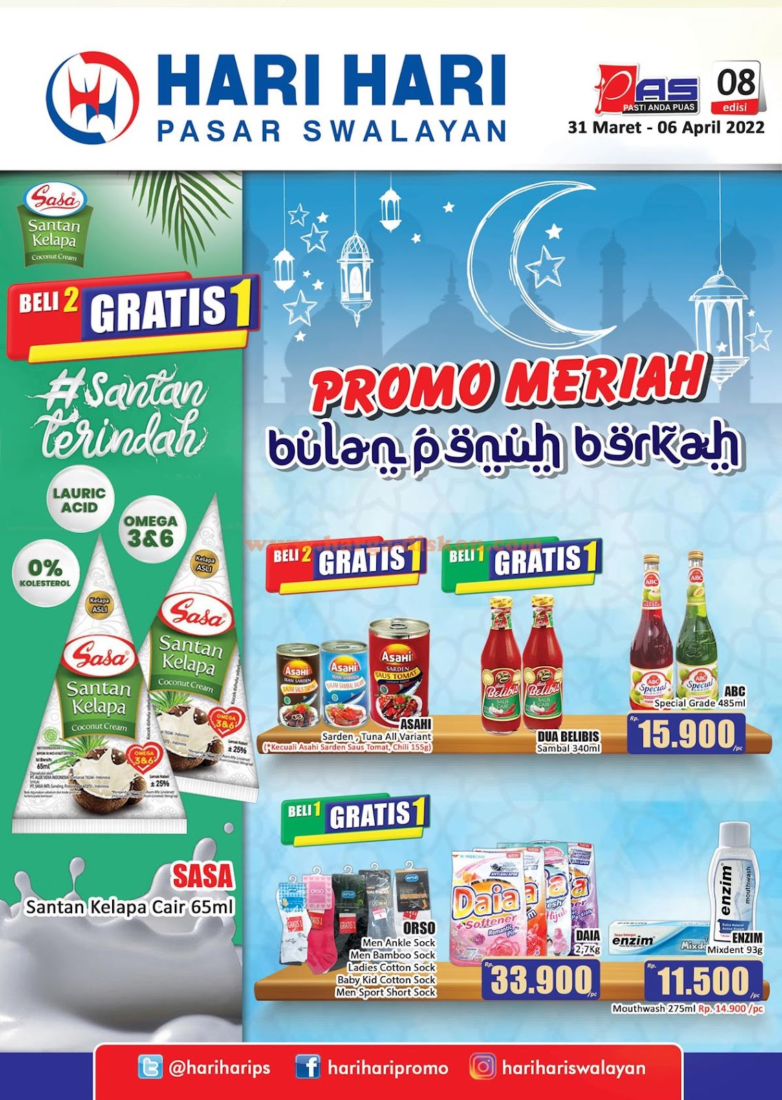 Katalog Promo HARI-HARI Swalayan 31 Maret - 6 April 2022