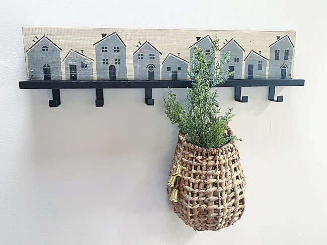 village houses with basket