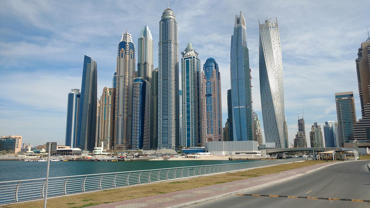 rascacielos en la ciudad de Dubái