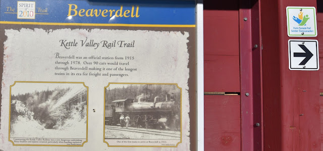 Beaverdell Kettle Valley Rail Trail BC.