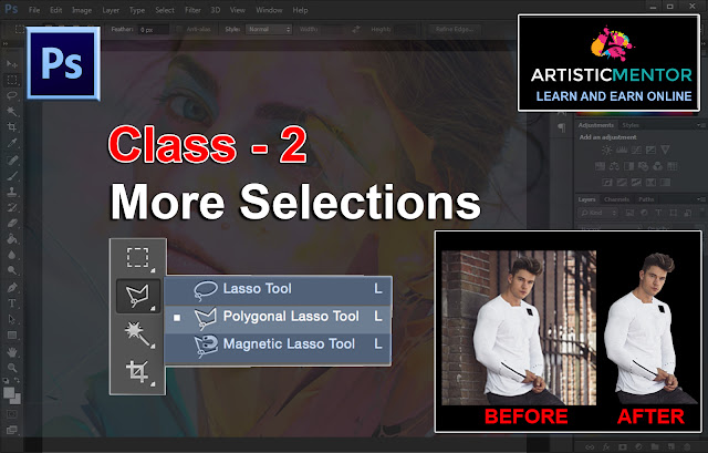  Adobe Photoshop for Beginners | More Selections | Class 2