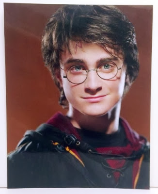 Danielle Radcliffe as Harry Potter in the Triwizard Tournament outfit.