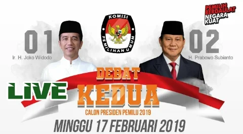 Saksikan Malam ini Debat Live Pilpres 2019