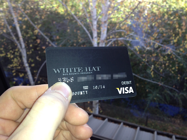 Facebook distributing White Hat Debit Card to Bug Bounty Winners