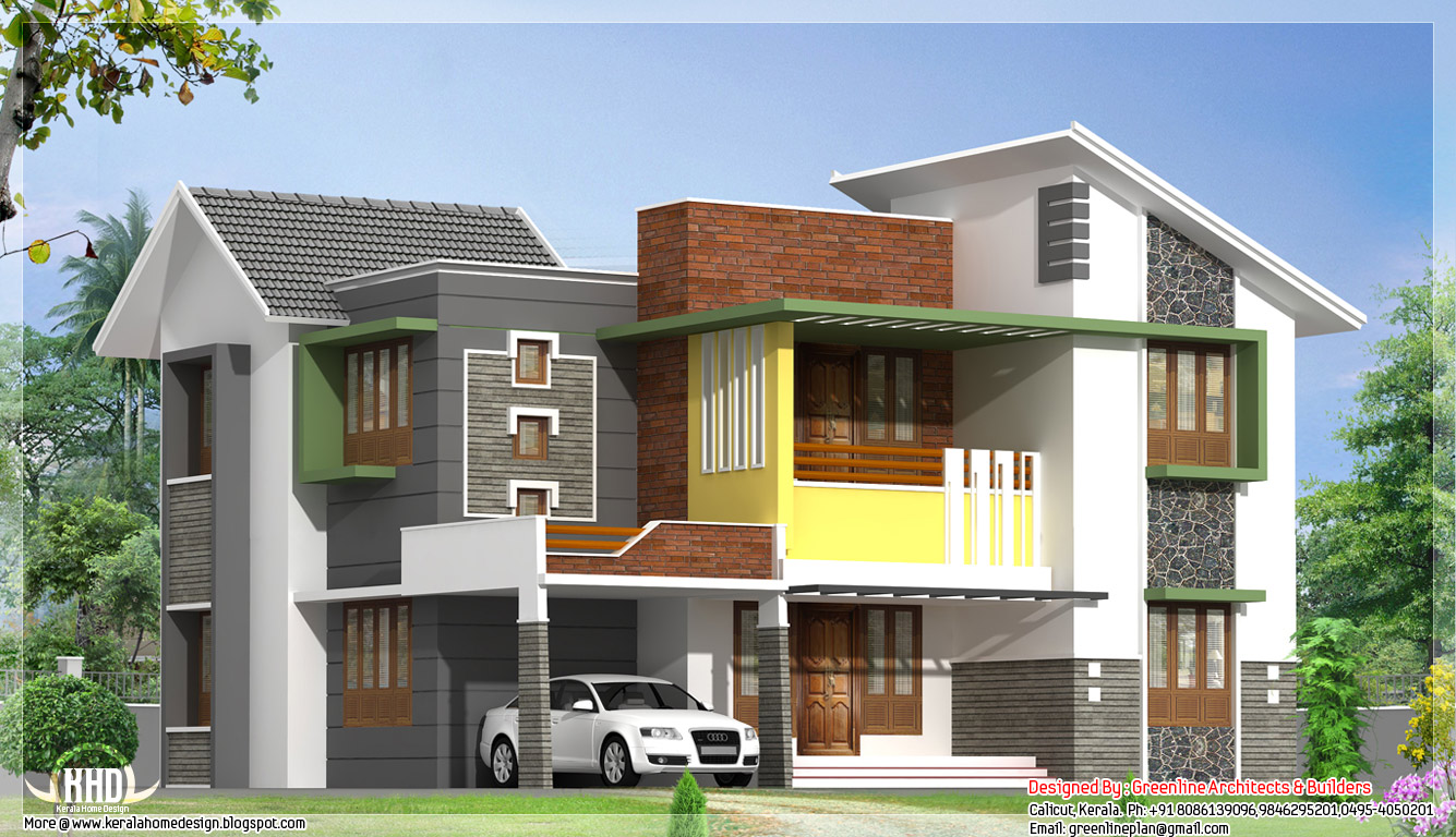  Modern  house  elevation  2081 sq ft Kerala home  design 
