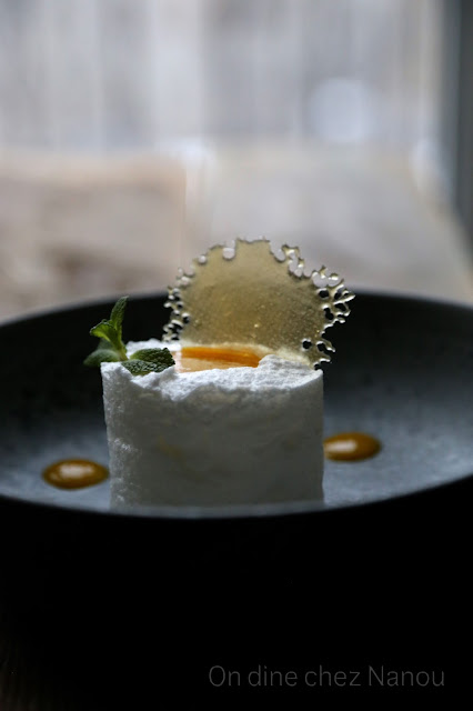 oeuf en neige , dessert léger , mangue , Chrsitophe Adam