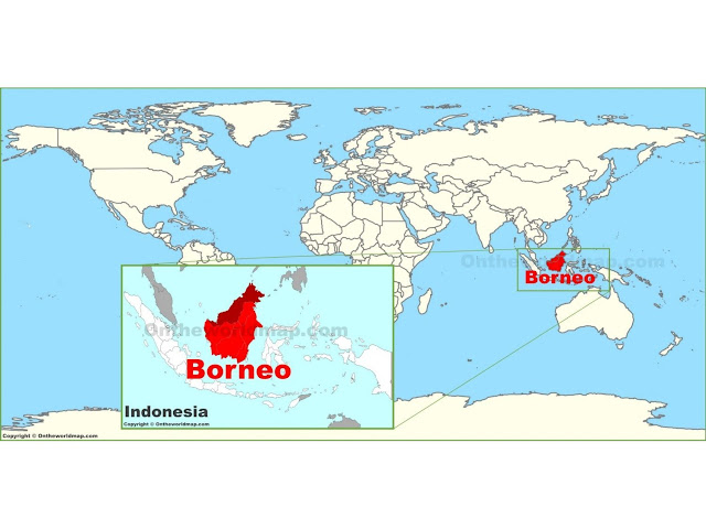 where is borneo on the world map