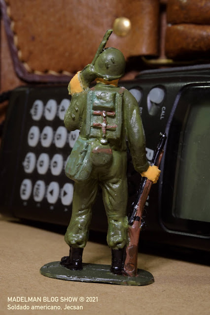 Figura de soldado americano con radio, Jecsan