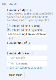 Cách sử dụng liên kết đính kèm biến blogspot trở nên chuyên nghiệp